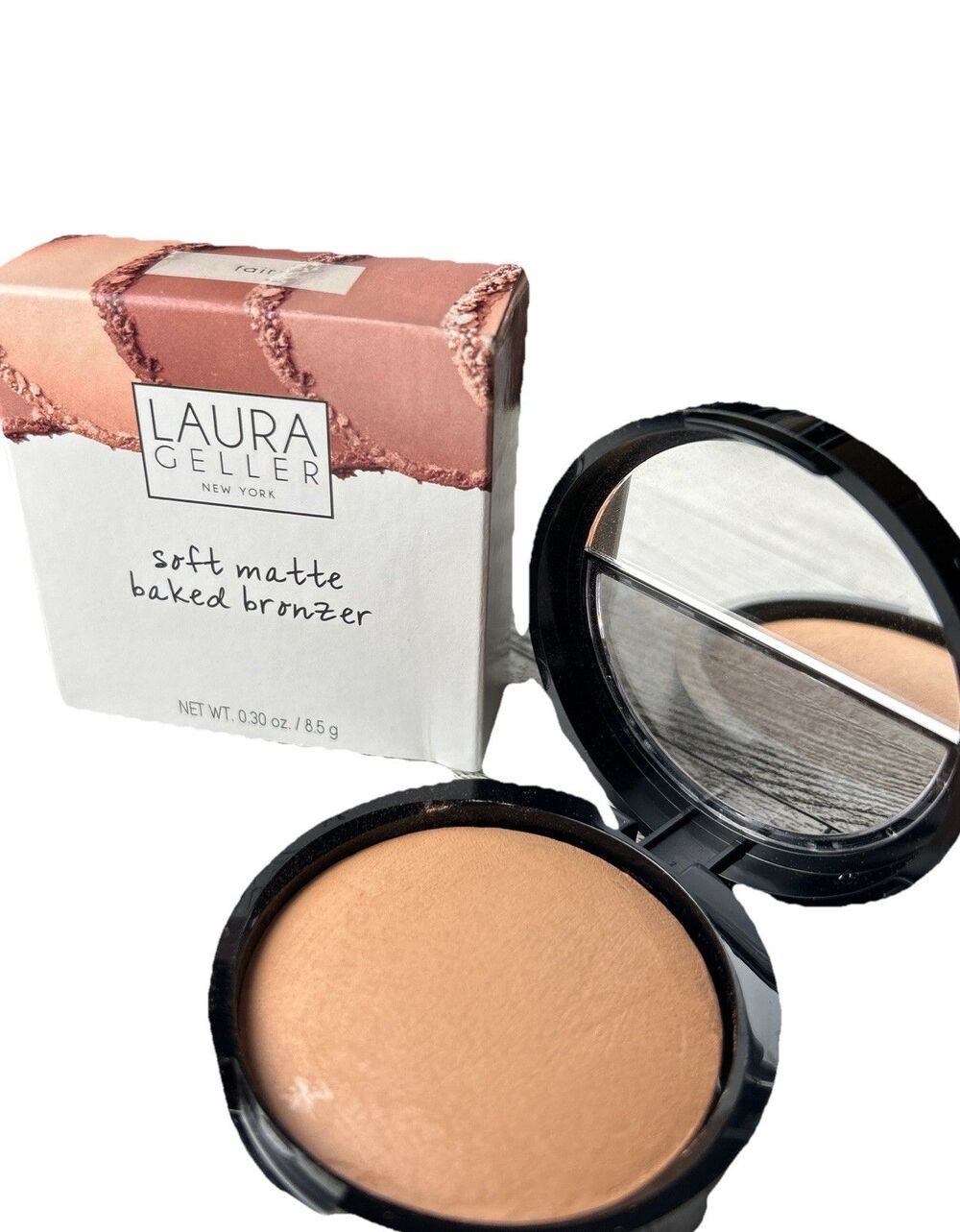 Laura Geller Soft Matte Baked Bronzer in Fair New 0.30 oz Compact